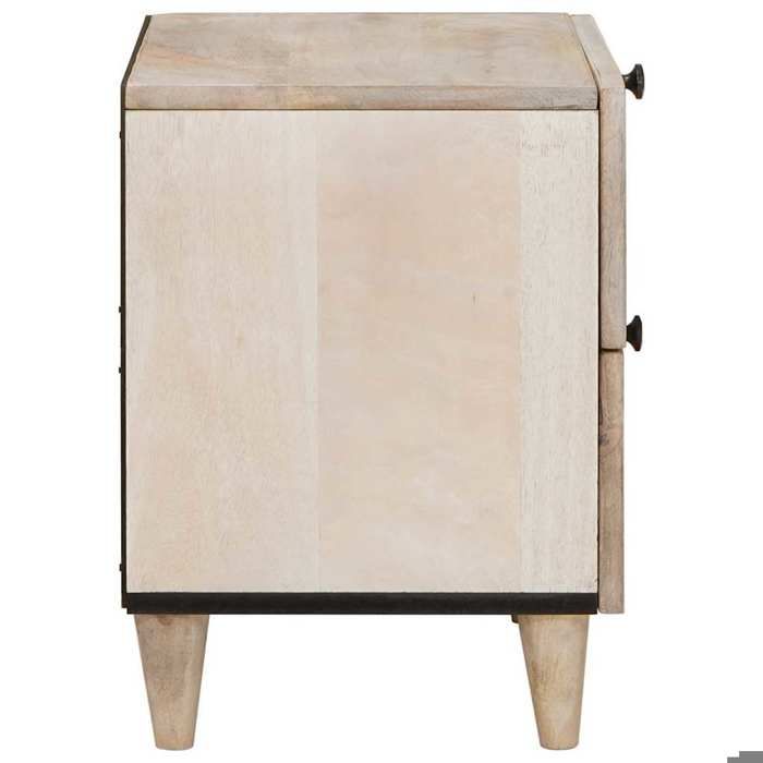 Tables de lit Moderne CHIC 2 pcs Table de chevet - Armoires de nuit - avec tiroir - Beige 40x33x46 cm CC482