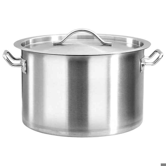 Marmite - Acier inoxydable - Cuisine - Haute qualité - 32 L - 40x26 cm