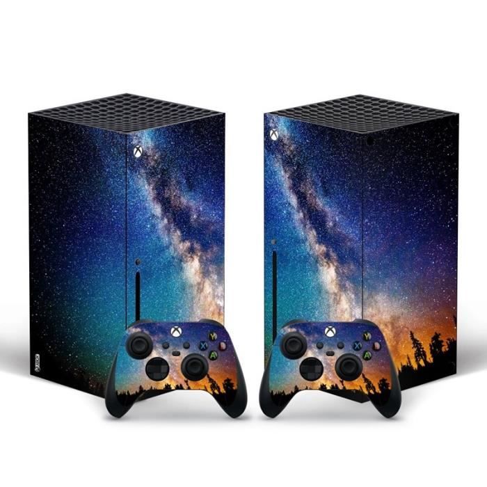 Skin Vinyl Pour Xbox One S - Motif Fleurs Colorées Lys Violet