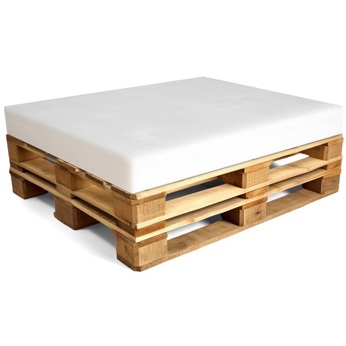 Plaque en mousse coussin palette incliné 80x120 cm matelas de sol Oeko-Tex pour meubles et lit