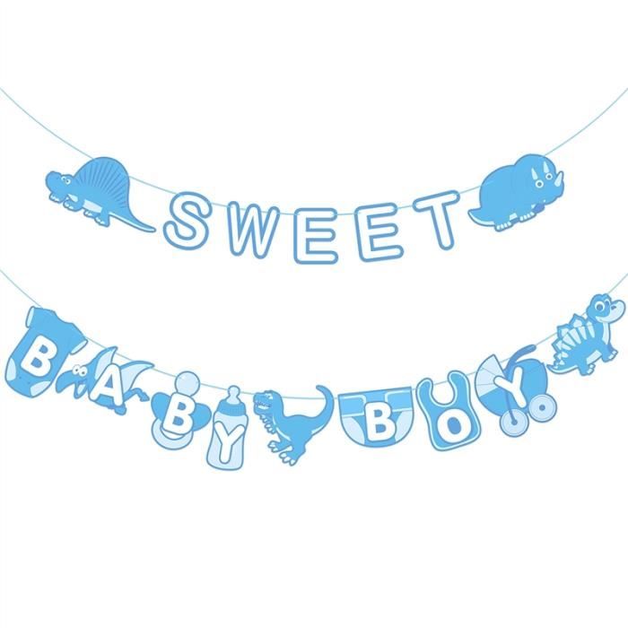 Unomor 2m Doux Bebe Garcon Lettre Chevaux Design Papier Bunting Guirlande Decorations Suspendues Garcons Chambre Banniere Cdiscount Maison