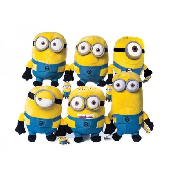 Peluche Moi Moche et Méchant Minion Aléatoire 28cm Jaune