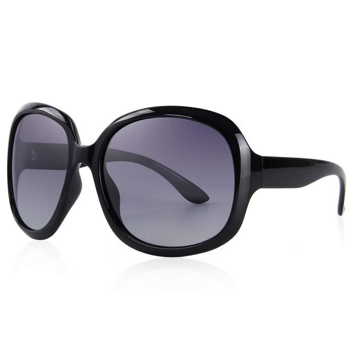 Surlunettes Polarisation Meeloog Oversize Femme – Protection Conduite, UV400, Anti-Éblouissement, Compatible Lunettes RX