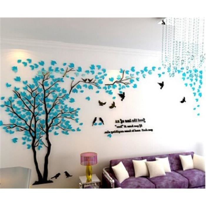 Lot De 3 Stickers Muraux 3D Fleurs Dans Vase - Décoration Salon Et Chambre 30x30 Cm