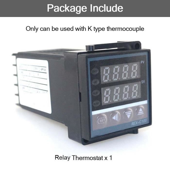 Thermostat Mécanique 0-60°C - Bouton Bleu (NO) Ou Rouge (NC) - 250V/10A - Pour Chauffage, Ventilateur, Alarme