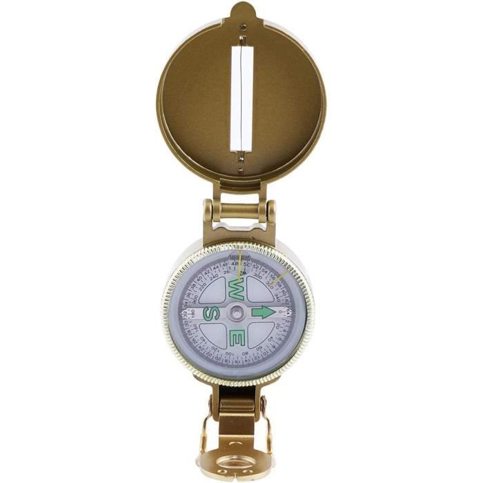 Navigation Portable Précise Boussole Poche Vintage QHFlashbuy | Fonction Lumineuse - étanche | Parfaite Pour Randonnée Boussole De Poche