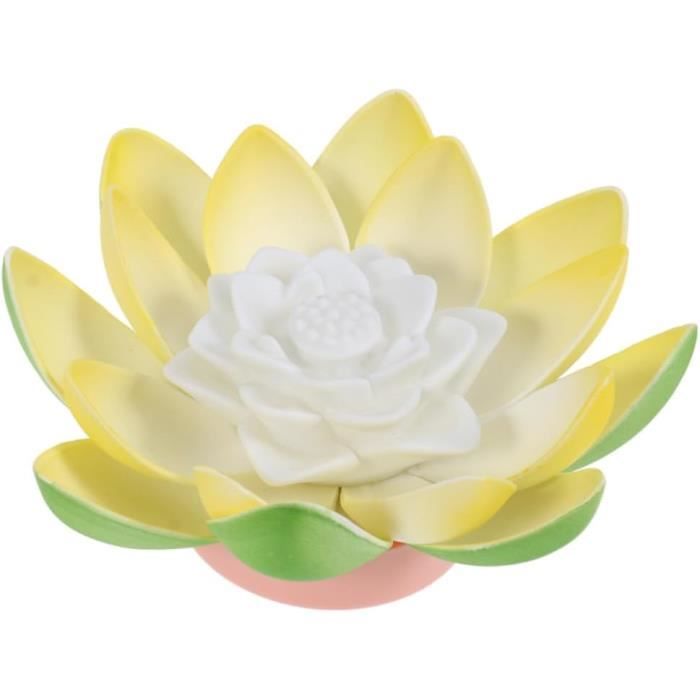 lumières de fleurs flottantes led fleur flottante clignotant lotus en plastique décoratif bougie flottante led décor lanterne[h2432]