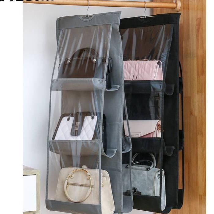 Séparateur D'étagère - MOTHINESSTO - Organisateur De Sac à Main - Transparent - Empilable