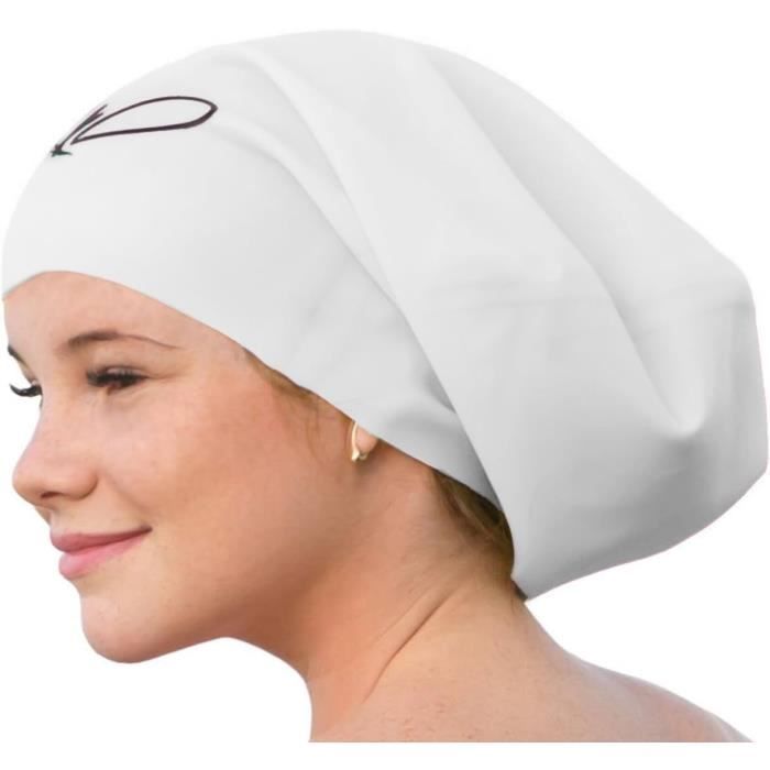 TYR Bonnet de bain en silicone pour cheveux longs pour