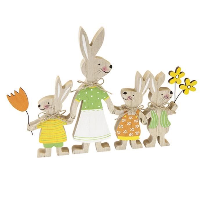 Pion lapin marron pour jeux de société en bois forme animal accessoire