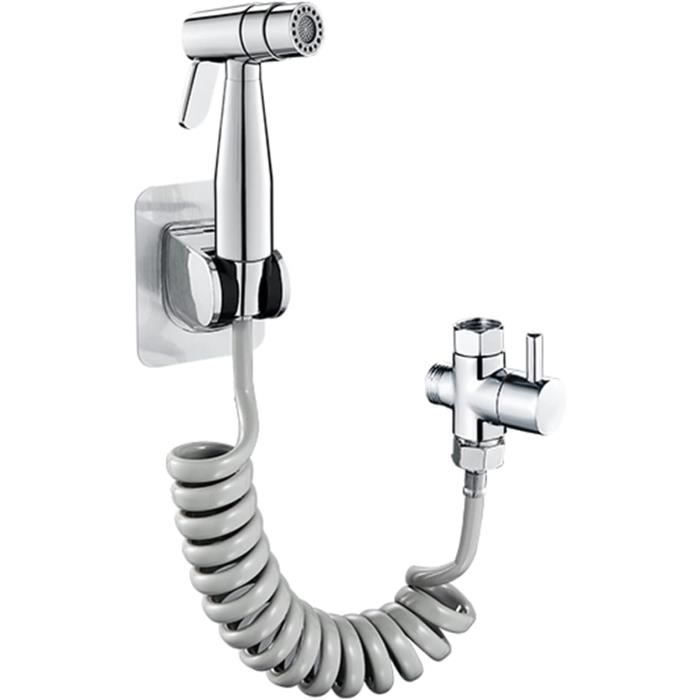 Kit Douchette WC, Kit Hygiène complet pour WC en ABS avec Douchette,  Support et Robinet 3 voies,[S324] - Cdiscount Bricolage
