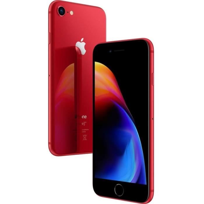 Vente T&eacute;l&eacute;phone portable APPLE iPhone 8 rouge 64Go Edition Spéciale pas cher
