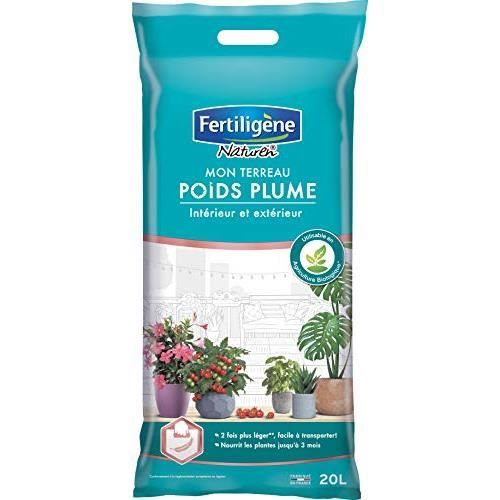 FERTILIGENE FPV2N - Terreau Rempotage Plantes Vertes Et Fleuries 20 L