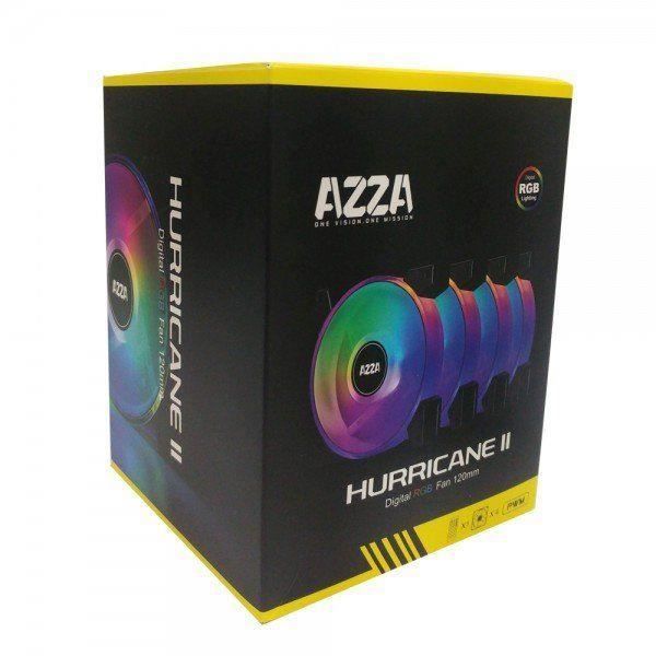 Azza 4 X Hurricane Ii Argb 120x120x25 - vue 2