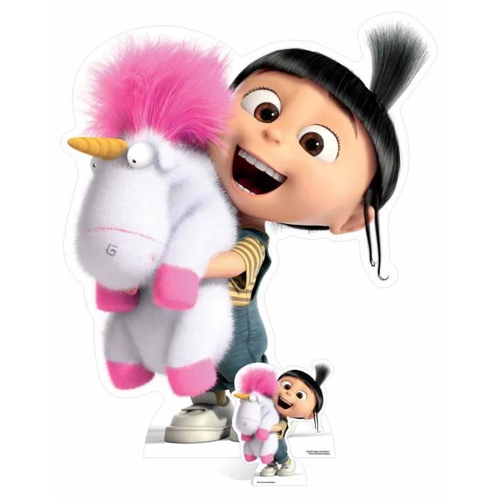 Figurine - Minions - Agnes and Fluffy Unicorn - H 118 cm - L 100 cm - Ultra léger