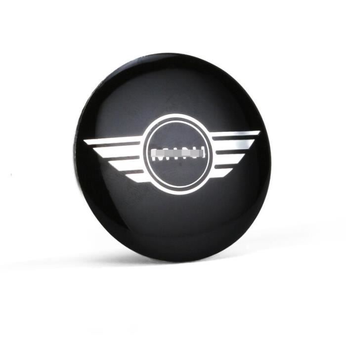 4 Autocollants Cache-moyeux En Résine Bombée - Lotus Noir 45 Mm Pour Jantes Alliage, Décoration Voiture
