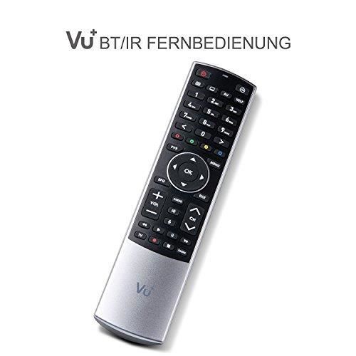 Vu+ 8786821 IR-Bluetooth Appuyez sur les boutons Noir, Argent télécommande Télécommandes (Boitier décodeur TV, IR-Bluetooth, Appuy