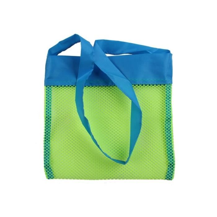 Valeur Mini vert Sac de plage en filet pour enfants, grands sacs de  rangement en maille pour jouets, outil - Cdiscount Maison