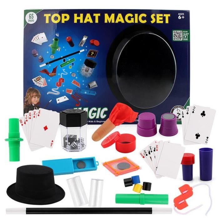 Ensemble de magie - Magicien - 150 tours - Pour enfants - Mixte - 1 joueur ou plus
