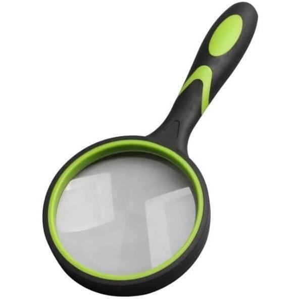 Loupe Portable 5x - Verre Grossissement Antidérapant Pour Lecture Et Bricolage