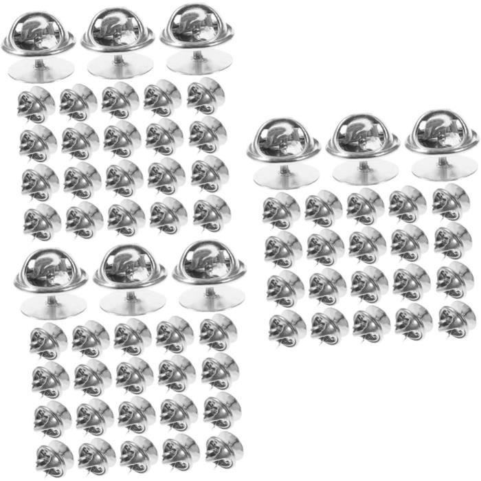 Glarks Lot De 430 Punaises Papillon – 7 Types De Fermoirs Métal Et Plastique Pour Badges, Bijoux, Bricolage