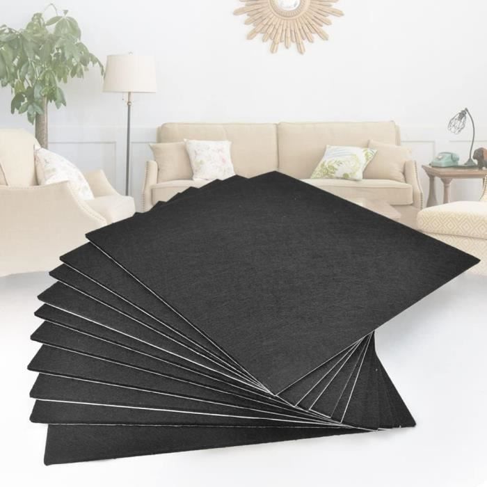 Lot De 4 Patins Adhésifs Marron 50x50mm - Pour Meubles, Canapés, Protection Des Sols, Neuf