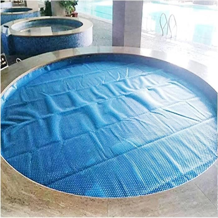Bâche à Bulles Solaire Ronde Pour Piscine - Couverture D'isolation Thermique, Protection Poussière Pour Piscine Hors-sol Jardin - Film PE Résistant UV
