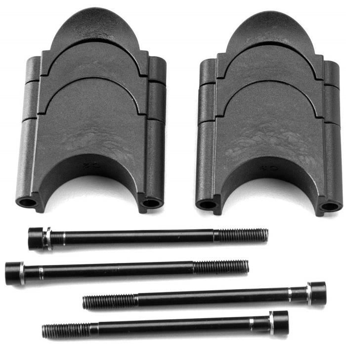 Deda Elementi PARABOLICA/ FASTBLACK2 Riser SPACERS Accessoire prolongateur Mixte Adulte, Black - PARARISERKIT