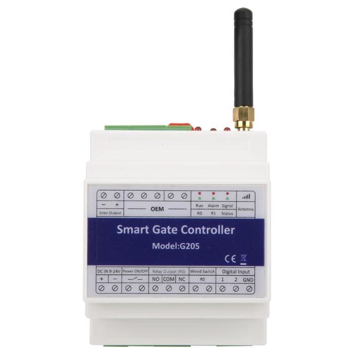 Télécommande Portail GSM G202 – Interrupteur à Distance 200 Numéros – Relais 3A 240VAC – Quadribande Pour Portes, Garage, Ascenseur