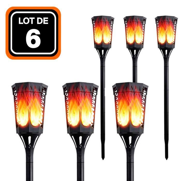 Lampe solaire - EUROPALAMP - Lot de 6 - 96 LED - 35 Lumens - IP65 Résistante aux intempéries Lampe solaire - EUROPALAMP - Lot de 6 - 96 LED - 35 Lumens - IP65 Résistante aux intempéries