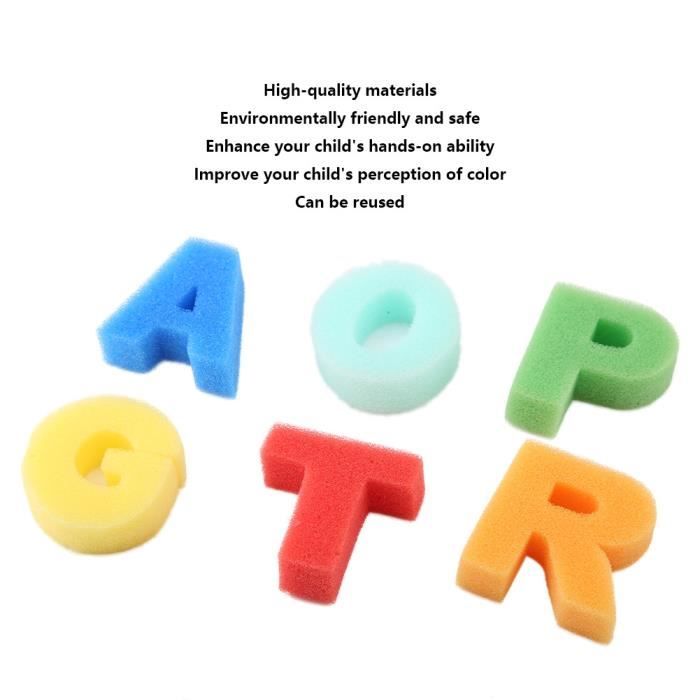 30 Pièces Kit Pinceau Éponge, Réutilisable Kit Peinture Enfant, Crafts Éponge Brosse, Rouleau Peinture Enfant Pour L'éducation Précoce Des Enfants,Outils De Pinceau Manuelle DIY