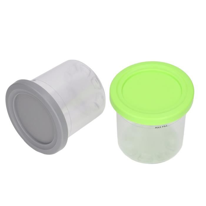 Lot De 4 Récipients Réutilisables Pour Ninja Creami - Pinte Avec Couvercles, Compatibles NC299AMZ, NC300, Transparents