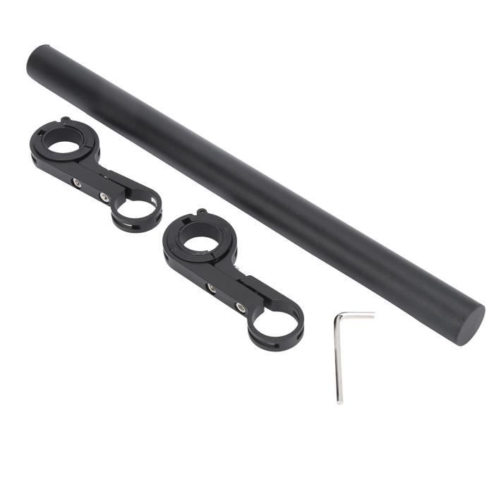 Guidon De Vélo Rétro – Alliage Aluminium, Barre Pliée, Noir (universel, Fabrication Chine)