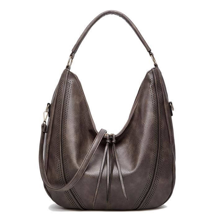 Sac à Main Bandoulière En Simili Cuir VINBAGGE - Style Hobo Vintage - Neuf Avec étiquettes - Taille M