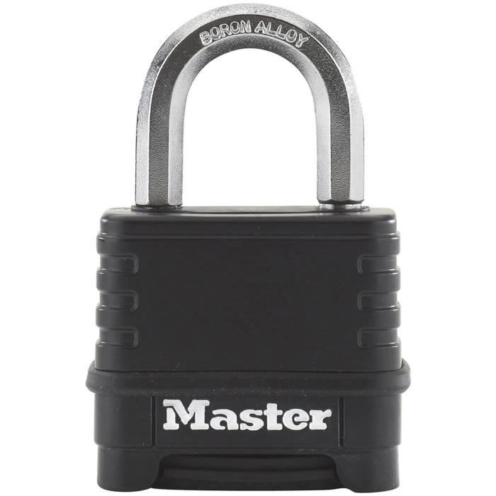 Cadenas Haute Sécurité - MASTER LOCK - M178EURDCC - Combinaison - Zinc - Extérieur - Idéal pour les 