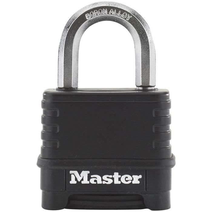 Cadenas Haute Sécurité - MASTER LOCK - M178EURDCC - Combinaison - Zinc - Extérieur - Idéal pour les