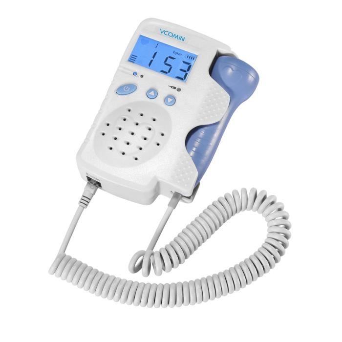 Fd 0d Doppler Fœtal Ecoute Cœur Bebe Heartbeat Sounds Avec Ecran Lcd Moniteur De Frequence Cardiaque Cdiscount Sante Mieux Vivre