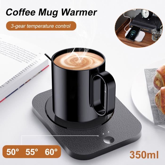 Chauffe-tasse USB Type-C - Plaque Chauffante 15W, 3 Modes, Pour Garder Café, Thé Ou Lait Au Chaud