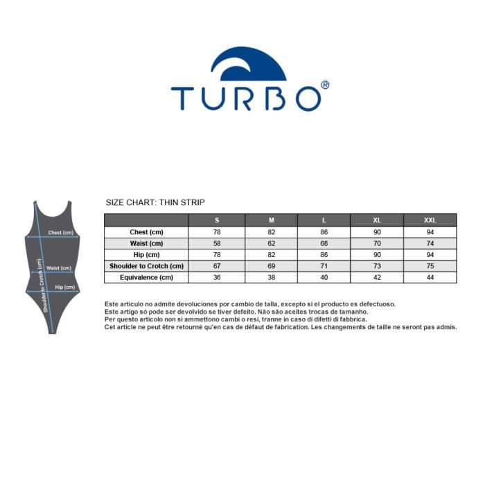Maillot de bain de natation Turbo Rise and Swim bleu rose femme
