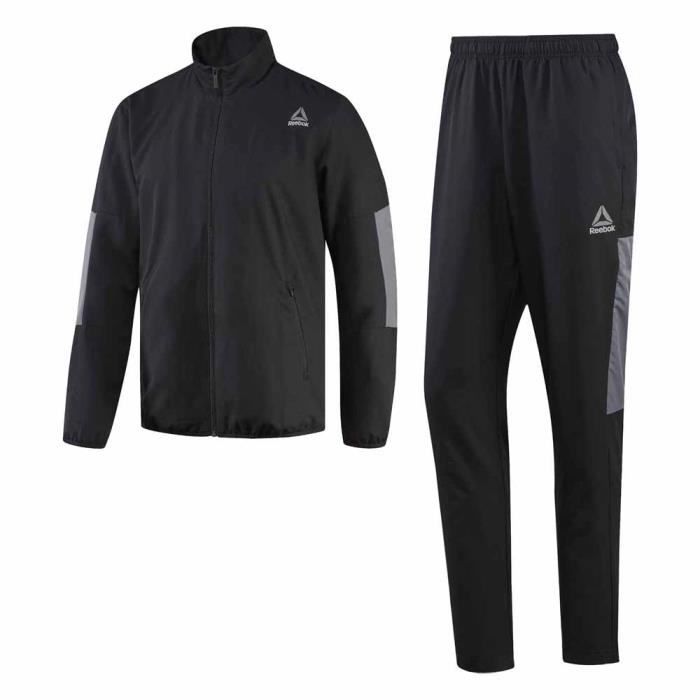 survetement reebok homme argent