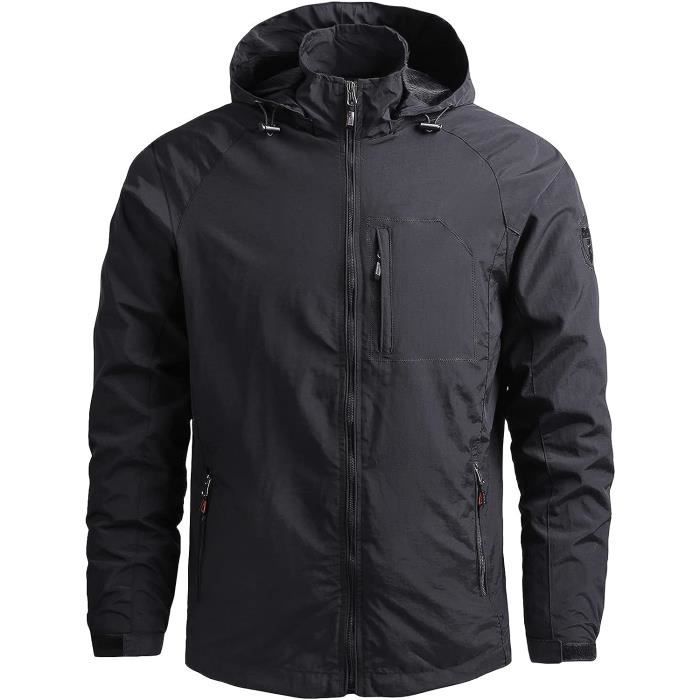 Veste Camouflage Homme Imperméable - Blouson D'hiver Coupe-vent - Style Militaire Tactique - Pour Randonnée, Outdoor