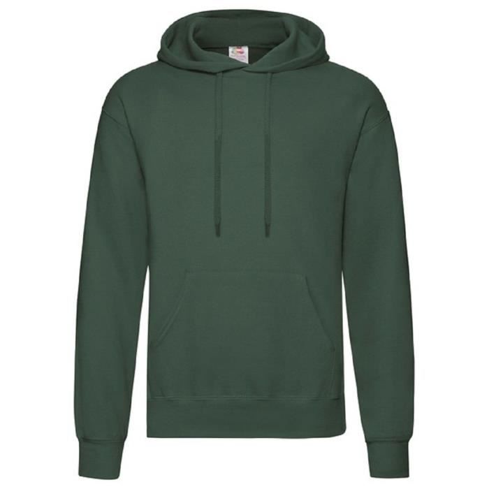 Sweat-shirt Homme FRUIT OF THE LOOM 62-208-0 Vert bouteille