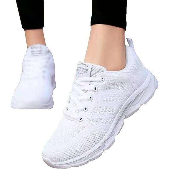 Baskets Orthopédiques pour Femmes, Basket de Marche Slip pour Sneakers
