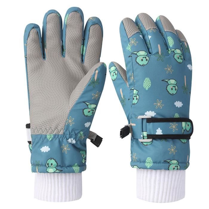 Gants Ski Enfant dhiver - Thermique Gant Chauffant pour Garçon Fille -  AntidéRapantes Coupe-Vent ImperméAbles - pour 4-13 Ans vert - Cdiscount  Sport