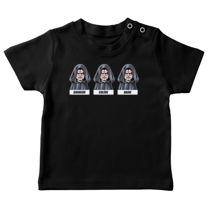 T Shirt Bebe Noir Parodie Star Wars Darth Sidious Aka Empereur Palpatine L Empereur De L Acting T Shirt De Qualite Premium Noir Cdiscount Pret A Porter