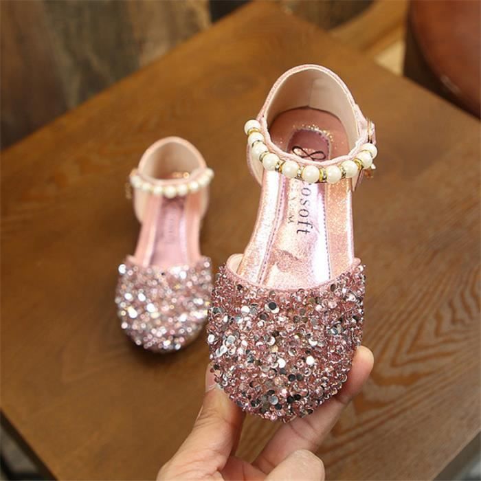 Chaussures de princesse rose pour fille MR BALLERINE Rose