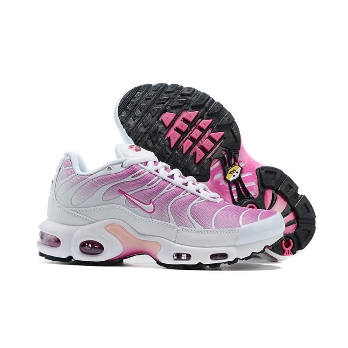 Baskets Nike Air Max TXT Plus TN Femme Chaussures Entrainement de Sport Blanc Rose Noir Blanc rose noir Cdiscount Chaussures
