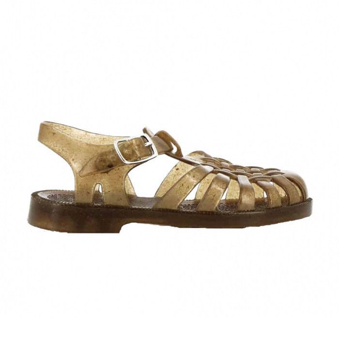 Sandales Méduse Sun - Plastique Souple Transparent, Antidérapantes, Look Vintage (Made France)