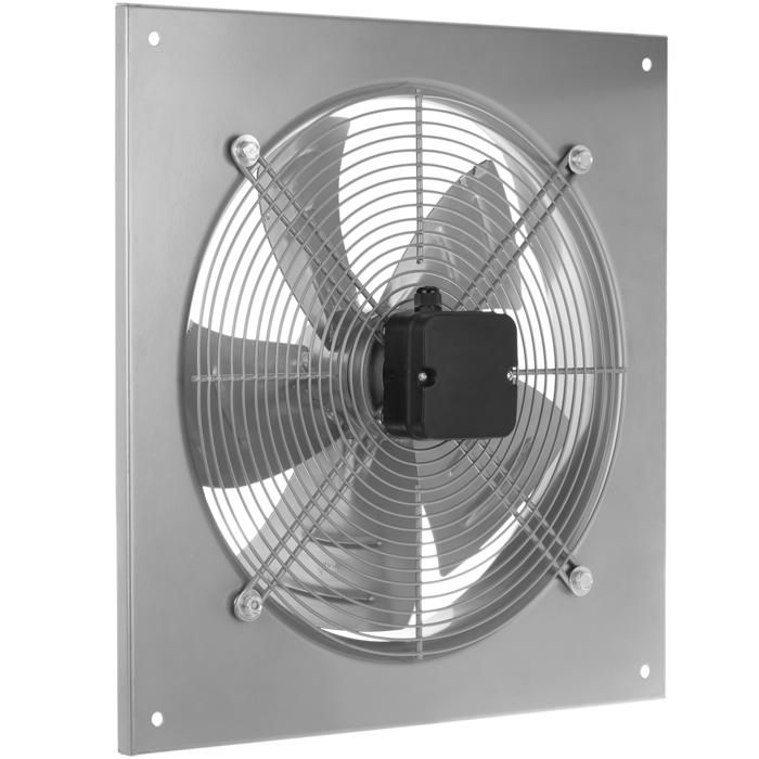 PrimeMatik Extracteur d'air de mur pour la ventilation industrielle de 400  mm 1360 rpm carré 540x540x80 mm - Cdiscount Electroménager