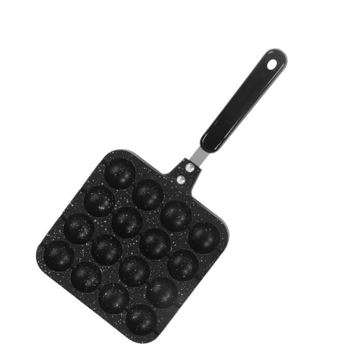 Poele Takoyaki Induction KEENSO Poêle à Takoyaki En Fonte Antiadhésive Avec 14 Moules Poele Crepe Fonte